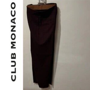 Club Monaco - Burgundy Wide Leg Pant - Size 10